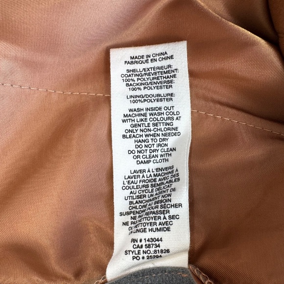 NWT Avec Les Filles High Rise Vegan Leather Wide Leg Cargo Pants Women Sz M - Picture 9 of 14